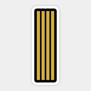 Captain Epaulets Stripes #1 Sticker